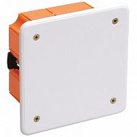 коробка КМ41022 распаячная 92х92x45мм² для полых стен (с саморезами, пластиковые лапки, с крышкой ) | код. UKG11-092-092-045-P |  IEK